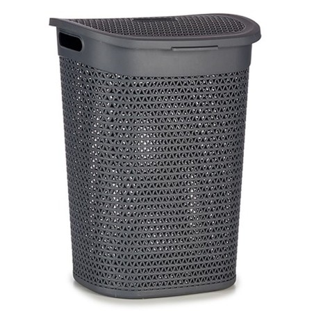 Cesto per i Panni Kipit 4790-2 4790-2 Antracite Plastica 60 L 43,5 x 57,5 x 34 cm 43,5 x 57 x 34 cm (6 Unità)
