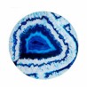 Tavolo aggiuntivo Gift Decor 18S6906-N-RD-40CM 18S6906-N-RD-40CM Azzurro Nero 40 x 41,5 x 40 cm Marmo (4 Unità)