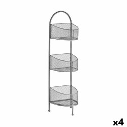 Scaffale Gift Decor B2607 B2607 Argentato Argento Metallo 21,2 x 97 x 28,5 cm (4 Unità)