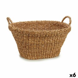 Cesto Gift Decor BDH-51M BDH-51M Marrone Alghe marine 32 L Con manici (6 Unità)