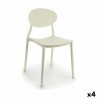 Sedia da Sala da Pranzo Gift Decor BB-04 BB-04 Bianco Plastica 41 x 81 x 49 cm (4 Unità)