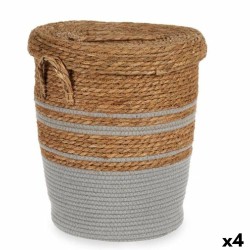 Cesto Gift Decor YY21620J03S1 YY21620J03S1 Marrone Grigio Alghe marine (4 Unità)