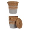Cesto Gift Decor YY21620J03S1 YY21620J03S1 Marrone Grigio Alghe marine (4 Unità)