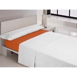 Lenzuolo con angoli aderenti Happy Home MIX COLORS Arancio Ala francese 135 x 200 + 30 cm