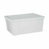 Scatola portaoggetti con coperchio Stefanplast 30853 Elegance Bianco Trasparente Plastica (6 Unità)
