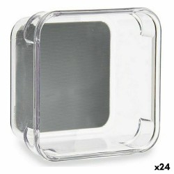 Contenitori per Cassetti Kinvara W623309 W623309 Grigio Trasparente Silicone Plastica TPR Plastica riciclata 9,3 x 4,5 x 9,3 cm 