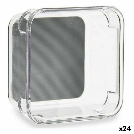 Contenitori per Cassetti Kinvara W623309 W623309 Grigio Trasparente Silicone Plastica TPR Plastica riciclata 9,3 x 4,5 x 9,3 cm 