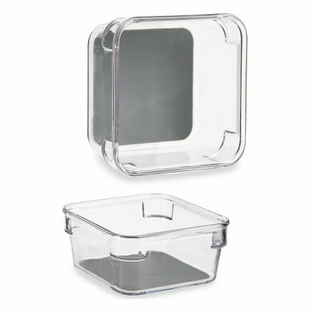 Contenitori per Cassetti Kinvara W623309 W623309 Grigio Trasparente Silicone Plastica TPR Plastica riciclata 9,3 x 4,5 x 9,3 cm 