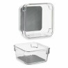 Contenitori per Cassetti Kinvara W623309 W623309 Grigio Trasparente Silicone Plastica TPR Plastica riciclata 9,3 x 4,5 x 9,3 cm 