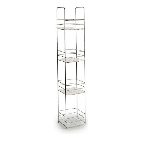 Scaffale da Bagno Berilo W4870 Trasparente Argentato