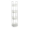 Scaffale da Bagno Berilo W4870 Trasparente Argentato
