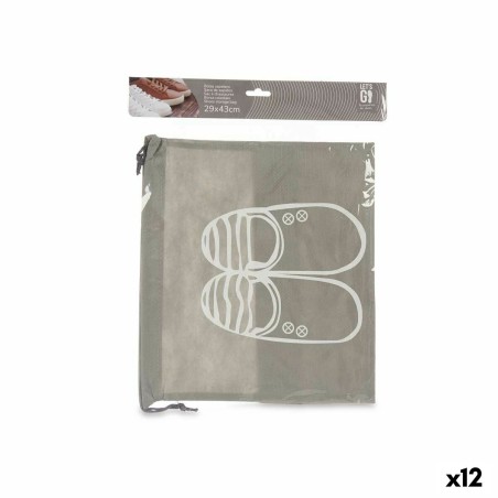 Portascarpe HW8310L HW8310L Grigio PVC 29 x 43 cm Stoffa (12 Unità)