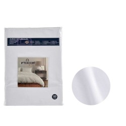 Set di Lenzuola Gift Decor LIGHT GREY-135 LIGHT GREY-135 Bianco Grigio Ala francese 3 Pezzi