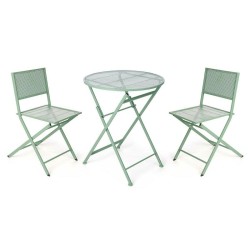 Tavolo con 2 sedie Ibergarden HS23377/78 HS23377/78 Verde 0,96 x 60 x 22,5 cm
