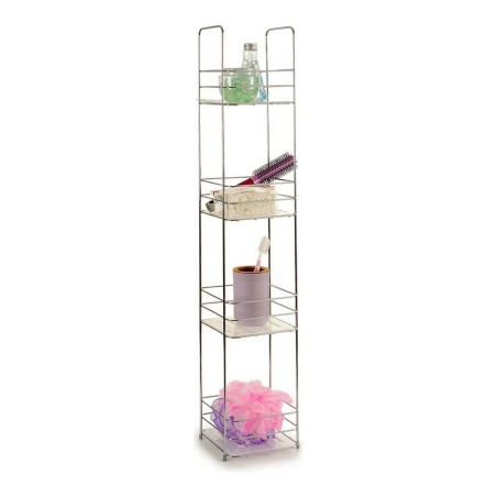 Scaffale da Bagno Berilo W4870 Trasparente Argentato