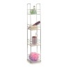 Scaffale da Bagno Berilo W4870 Trasparente Argentato