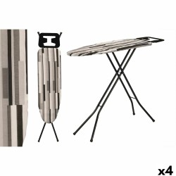 Asse da Stiro Kipit 18358 - CB-143 18358 - CB-143 Bianco Nero Grigio Metallo Stoffa (4 Unità)