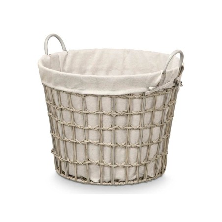 Cesto Kipit HX30559 HX30559 Grigio Poliestere Stoffa polipropilene Ferro Plastica 50 % cotone (6 Unità)