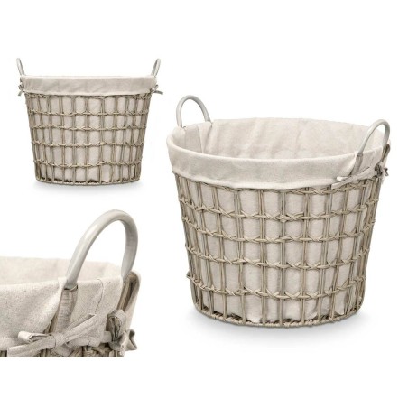 Cesto Kipit HX30559 HX30559 Grigio Poliestere Stoffa polipropilene Ferro Plastica 50 % cotone (6 Unità)