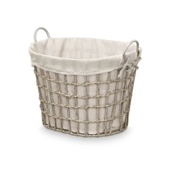 Cesto Kipit HX30562 HX30562 Grigio Poliestere Stoffa polipropilene Ferro Plastica 50 % cotone (6 Unità)