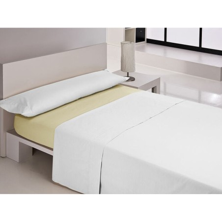 Lenzuolo con angoli aderenti Happy Home MIX COLORS Giallo Osimano 180 x 200 + 30 cm