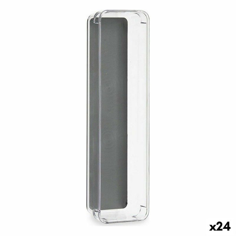 Contenitori per Cassetti Kinvara W623311 W623311 Grigio Trasparente Silicone Plastica TPR Plastica riciclata 9 x 4,5 x 32,5 cm 9