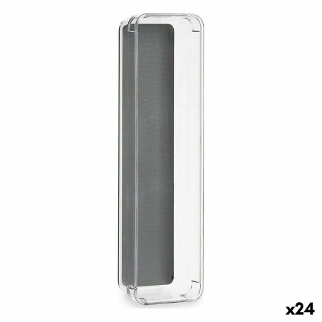 Contenitori per Cassetti Kinvara W623311 W623311 Grigio Trasparente Silicone Plastica TPR Plastica riciclata 9 x 4,5 x 32,5 cm 9