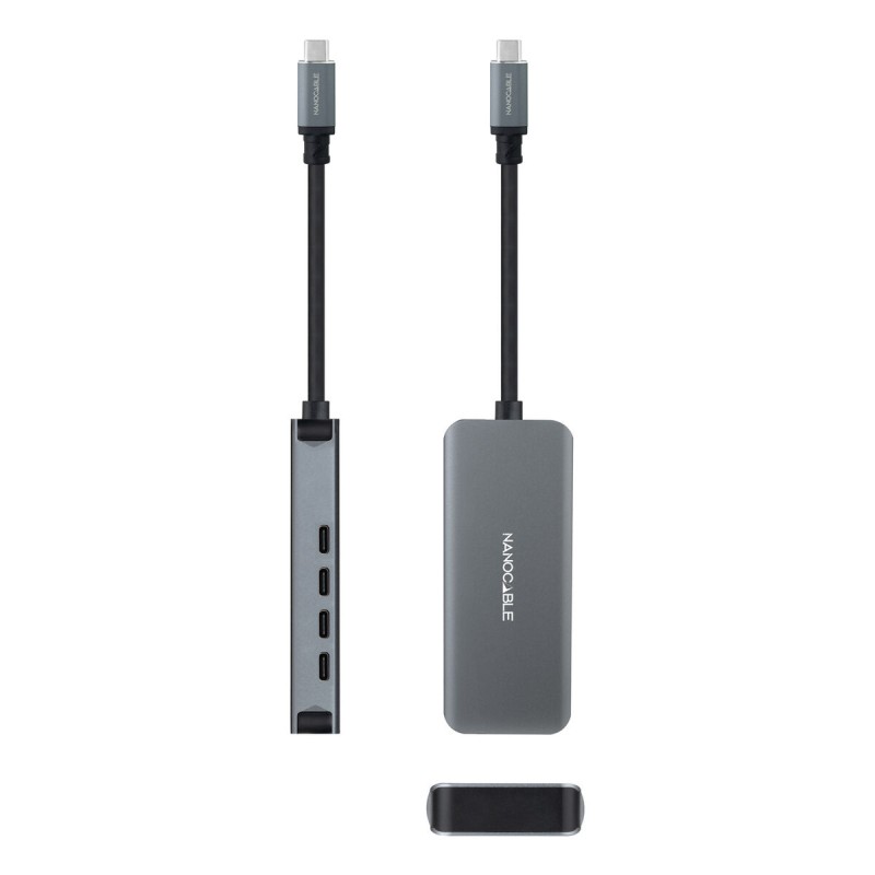 Hub USB NANOCABLE 10.16.4504 Grigio Hub USB NANOCABLE 10.16.4504 Grigio
