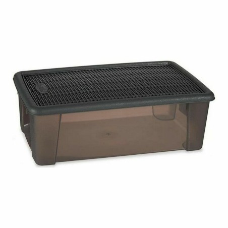 Scatola con Coperchio Stefanplast 30838 Elegance Grigio Trasparente Plastica 5 L (12 Unità)