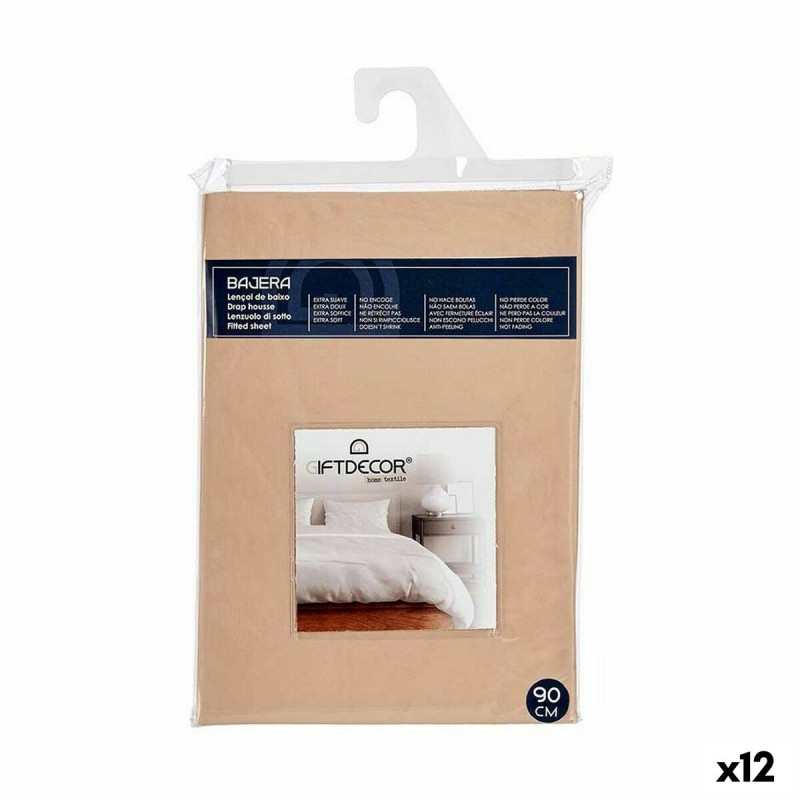 Lenzuolo con angoli Gift Decor COL 3-A-90 COL 3-A-90 Beige 90 cm (12 Unità) Lenzuolo con angoli Gift Decor COL 3-A-90 COL 3-A-90 Beige 90 cm (12 Unità)