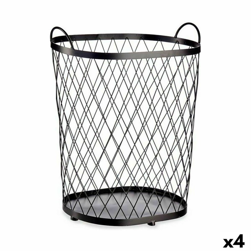 Cesto Gift Decor B2608 B2608 Nero Metallo 40 L (4 Unità) Cesto Gift Decor B2608 B2608 Nero Metallo 40 L (4 Unità)