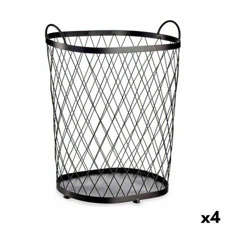 Cesto Gift Decor B2608 B2608 Nero Metallo 40 L (4 Unità)