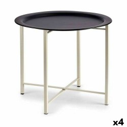 Tavolo aggiuntivo Gift Decor JY19185SBW JY19185SBW Bianco Nero 52 x 44 x 52 cm (4 Unità)