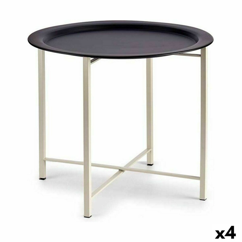 Tavolo aggiuntivo Gift Decor JY19185SBW JY19185SBW Bianco Nero 52 x 44 x 52 cm (4 Unità)