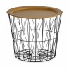Tavolo aggiuntivo Gift Decor JY21093M JY21093M Nero Dorato 52 x 40 x 52 cm (4 Unità)
