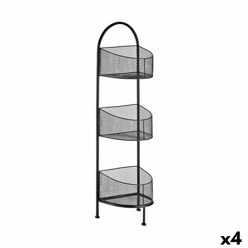 Scaffale Gift Decor B2607 B2607 Nero Metallo 21,2 x 97 x 28,5 cm (4 Unità)