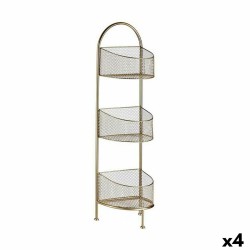 Scaffale Gift Decor B2607 B2607 Dorato Metallo 21,2 x 97 x 28,5 cm (4 Unità)