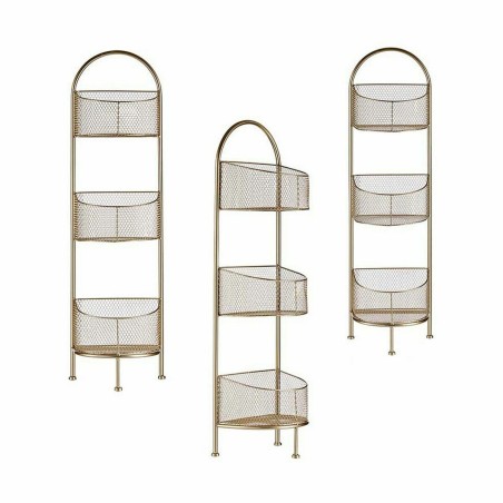Scaffale Gift Decor B2607 B2607 Dorato Metallo 21,2 x 97 x 28,5 cm (4 Unità)