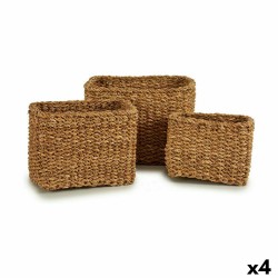 Set di Cesti Gift Decor BDH-08 BDH-08 Marrone Alghe marine 4 L 8 L 12 L (4 Unità)