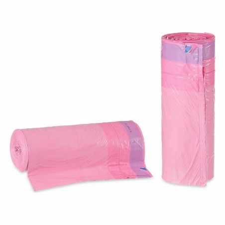 Sacchetti per la Spazzatura 190939000491 190939000491 Rosa Polietilene 30 L Profumato Chiusura automatica 15 Unità