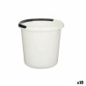Secchio con Manico 1310-W 1310-W Bianco Antracite 10 L 30 x 28,5 x 30 cm (18 Unità)