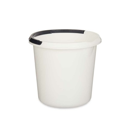 Secchio con Manico 1310-W 1310-W Bianco Antracite 10 L 30 x 28,5 x 30 cm (18 Unità)