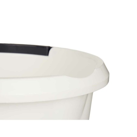 Secchio con Manico 1310-W 1310-W Bianco Antracite 10 L 30 x 28,5 x 30 cm (18 Unità)