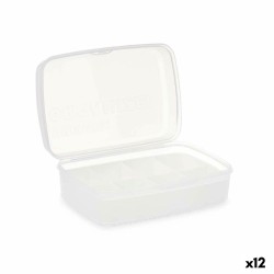 Scatola con scomparti Kinvara 02 1192 02 1192 Bianco Trasparente Plastica (12 Unità)