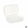 Scatola con scomparti Kinvara 02 1192 02 1192 Bianco Trasparente Plastica (12 Unità)