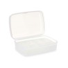 Scatola con scomparti Kinvara 02 1192 02 1192 Bianco Trasparente Plastica (12 Unità)