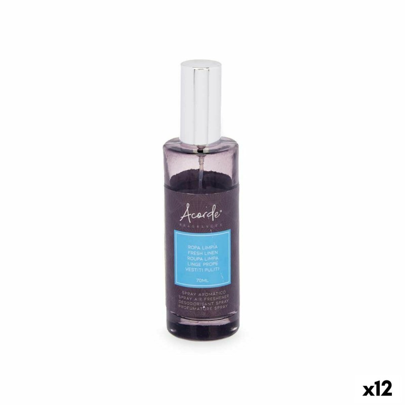 Diffusore Spray Per Ambienti Acorde D-519 D-519 Vestiti Puliti 70 ml (12 Unità) Diffusore Spray Per Ambienti Acorde D-519 D-519 Vestiti Puliti 70 ml (12 Unità)