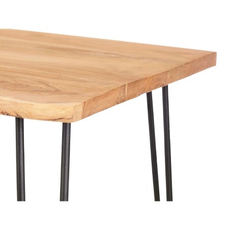 Tavolo aggiuntivo Gift Decor FM 0323-112 Live Edge Marrone Nero 120 x 60 x 46 cm 120 x 4 x 60 cm