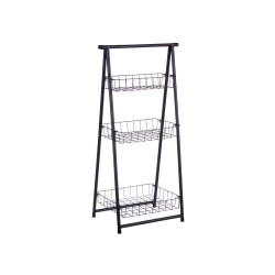 Scaffale Kinvara CN-W2672C-A CN-W2672C-A Nero Metallo Ferro 44 x 31 x 90 cm 44 x 90 x 31 cm 48 x 8,5 x 38 cm