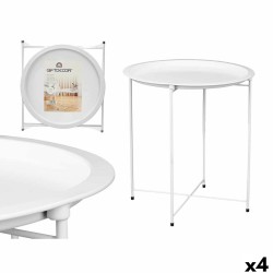 Tavolo Aggiuntivo Pieghevole Gift Decor WR4405.1 WR4405.1 Bianco 46,8 x 50,2 x 46,8 cm (4 Unità)